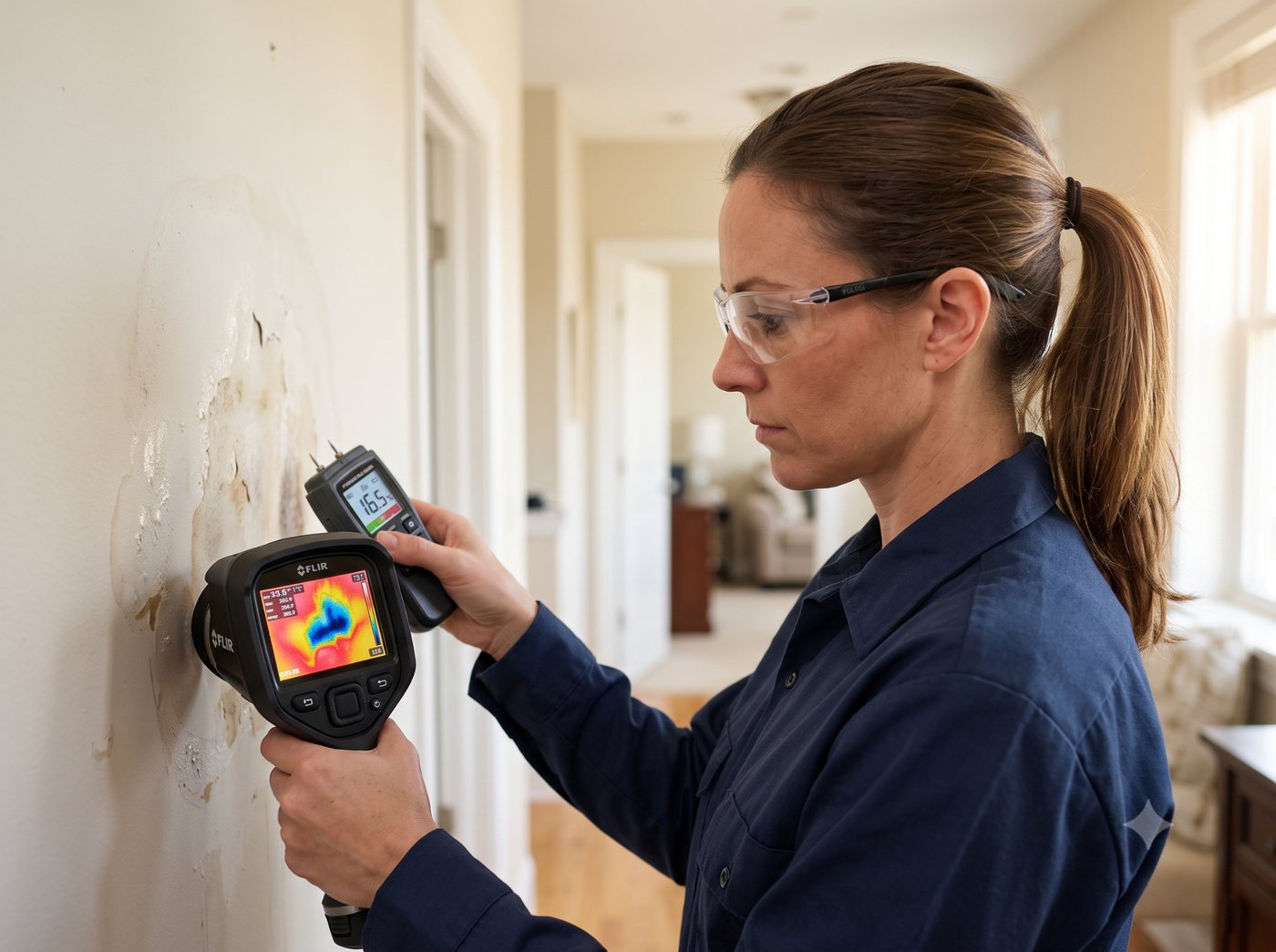 Water damage restoration near Kingsley